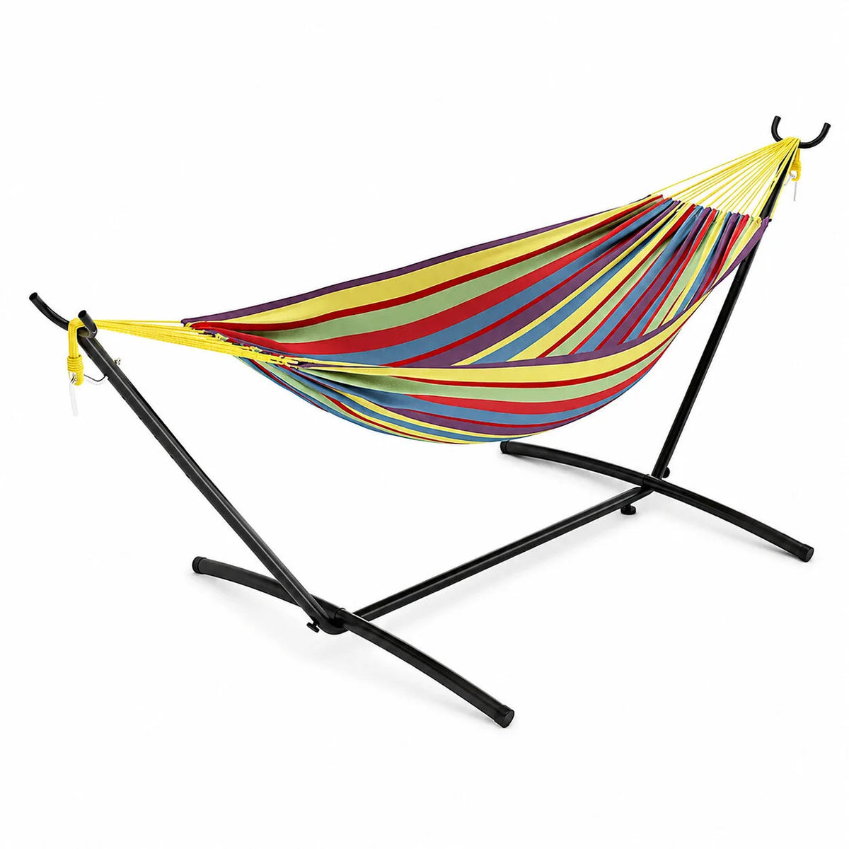 Hamac autoportant jaune rouge charge 204 kg