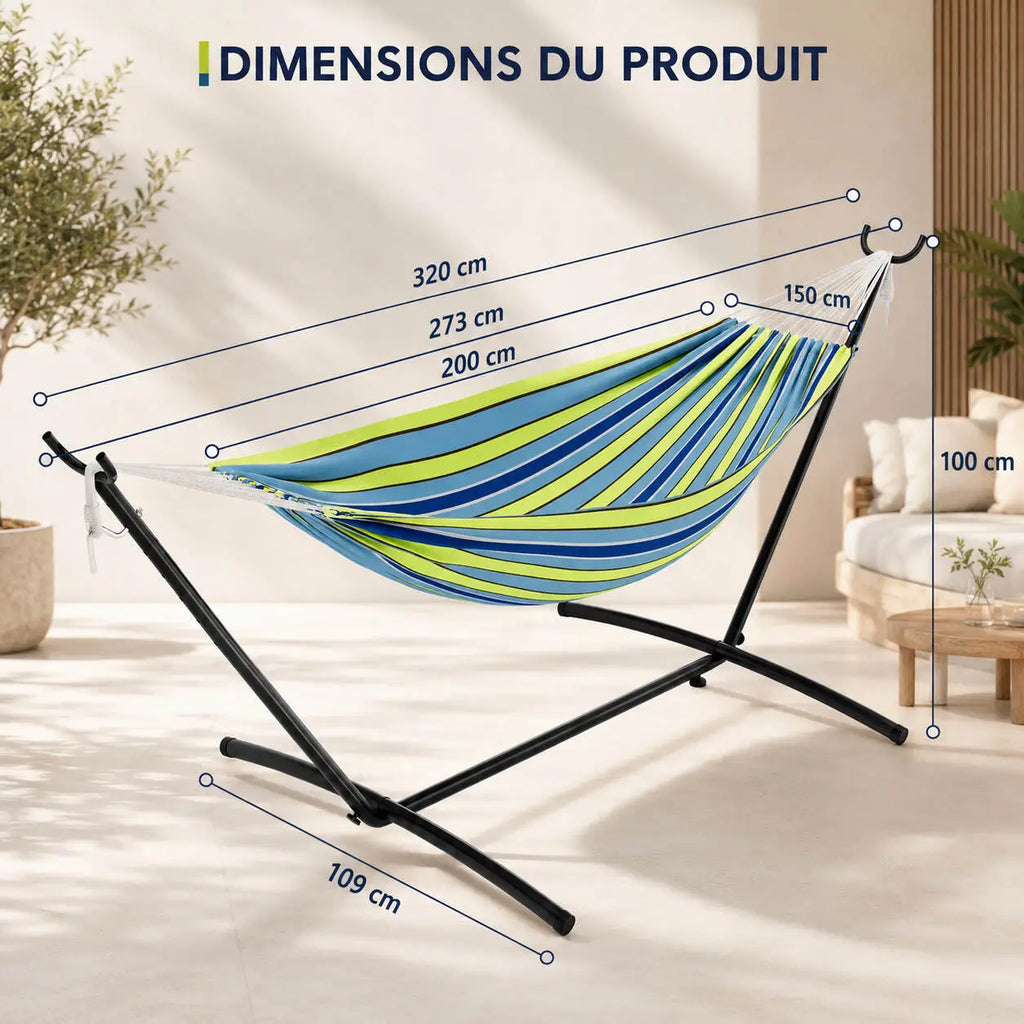 Hamac autoportant lit suspendu portable